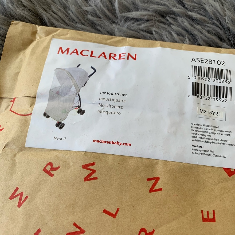 NEW Maclaren Mosquito Net for Mark II Stroller